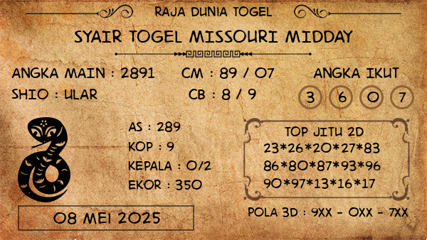 Prediksi Missouri Midday
